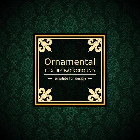 Retro color luxury vintage background. Template for designのイラスト素材