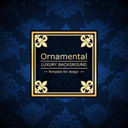 Retro color luxury vintage background. Template for designのイラスト素材