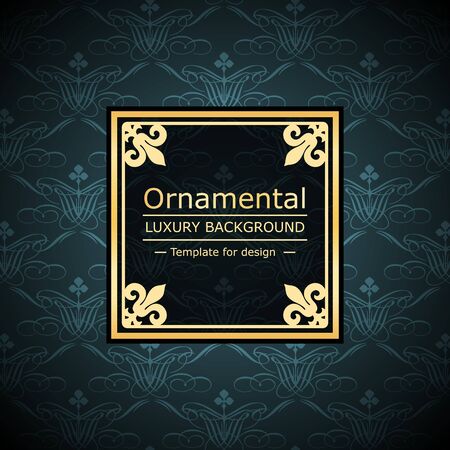 Retro color luxury vintage background. Template for designのイラスト素材