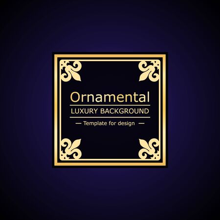 Retro color luxury vintage background. Template for designのイラスト素材