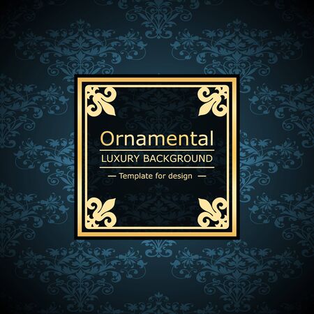Retro color luxury vintage background. Template for designのイラスト素材