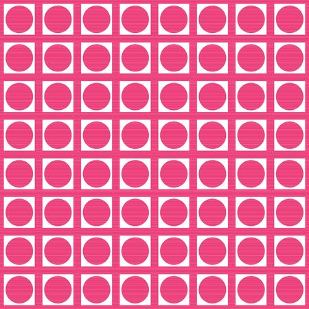 Colored retro geometric seamless pattern with stripes and lines. Template for design.のイラスト素材