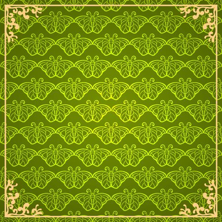 Invitation vintage card. Golden luxury background with frame. Template for designの写真素材