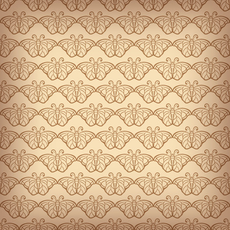 Wallpaper pattern, old paper texture background, vector. Template for designのイラスト素材