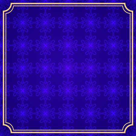 Invitation vintage card. Golden luxury background with frame. Template for designのイラスト素材