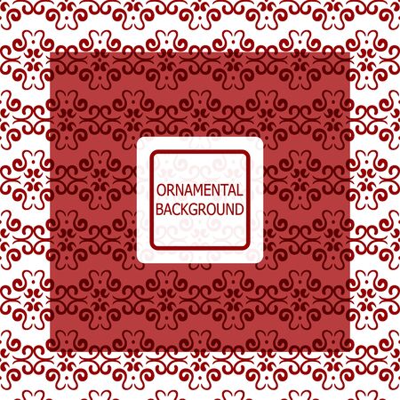 Decorative ornament. Abstract vector illustration. Geometric pattern. monochrome color. For interior design, invitation, wallpaperのイラスト素材