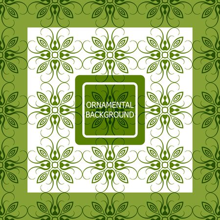 Decorative ornament. Abstract vector illustration. Geometric pattern. monochrome color. For interior design, invitation, wallpaperのイラスト素材