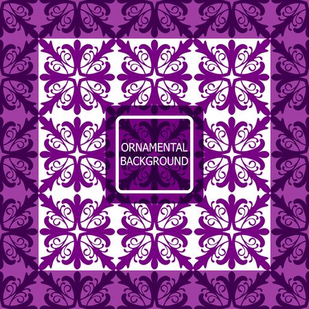 Decorative ornament. Abstract vector illustration. Geometric pattern. monochrome color. For interior design, invitation, wallpaperのイラスト素材