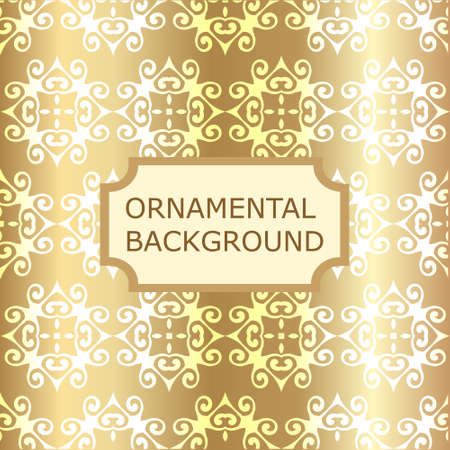 Luxury ornamental vintage background. Template for designのイラスト素材