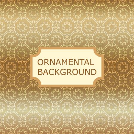 Luxury ornamental vintage background. Template for designのイラスト素材