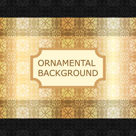 Luxury ornamental vintage background. Template for designのイラスト素材