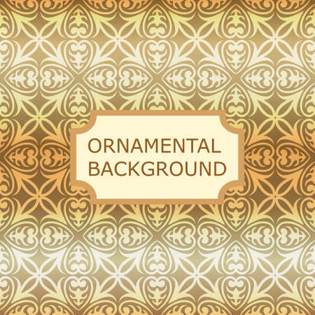 Luxury ornamental vintage background. Template for designのイラスト素材
