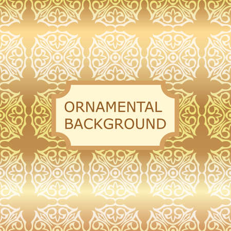 Luxury ornamental vintage background. Template for designのイラスト素材