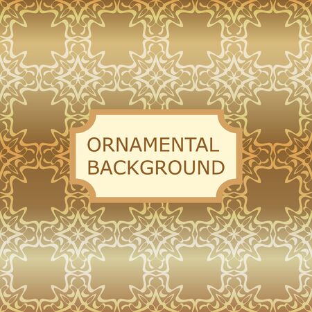 Luxury ornamental vintage background. Template for designのイラスト素材