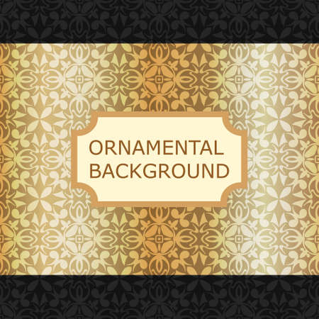 Luxury ornamental vintage background. Template for designのイラスト素材