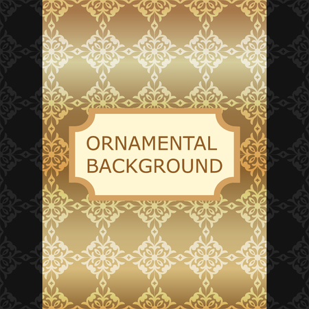 Luxury ornamental vintage background. Template for designのイラスト素材