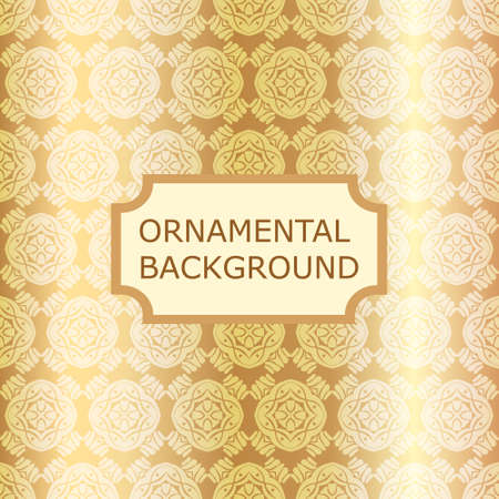 Luxury ornamental vintage background. Template for designのイラスト素材
