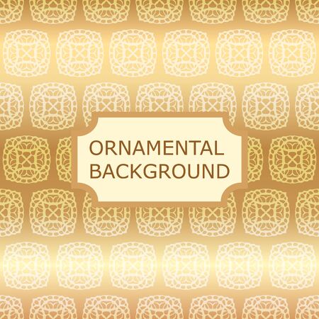 Luxury ornamental vintage background. Template for designのイラスト素材