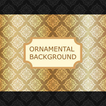 Luxury ornamental vintage background. Template for designのイラスト素材