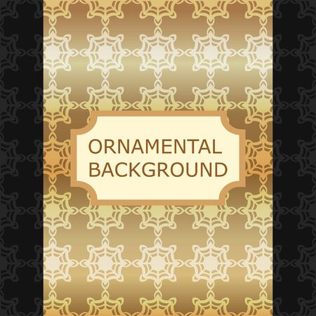 Luxury ornamental vintage background. Template for designのイラスト素材