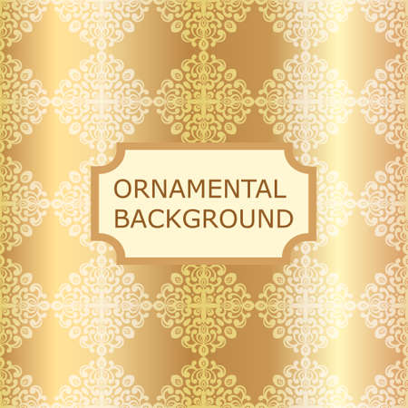 Luxury ornamental vintage background. Template for designのイラスト素材