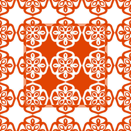 Monochrome colored vector pattern. Abstract ornamental background.のイラスト素材