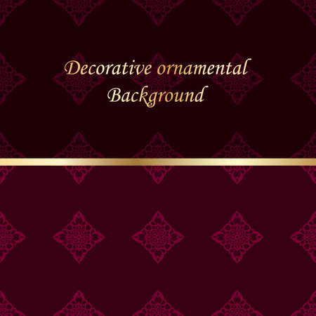 Luxury colored ornamental background. Template for designのイラスト素材