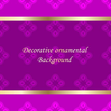 Luxury colored ornamental background. Template for designのイラスト素材