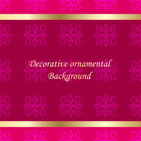 Luxury colored ornamental background. Template for designのイラスト素材