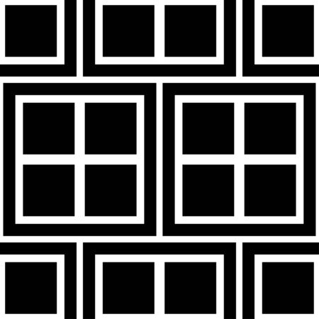Abstract art deco black geometric ornamental seamless pattern background. Template for designのイラスト素材