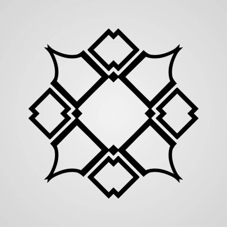 Vector ornamental abstract logo for backgrounds, logos, stickers, labels, tags and other design.のイラスト素材