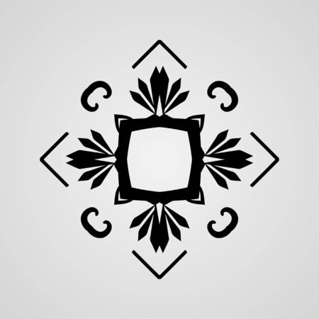 Vector ornamental abstract logo for backgrounds, logos, stickers, labels, tags and other design.のイラスト素材