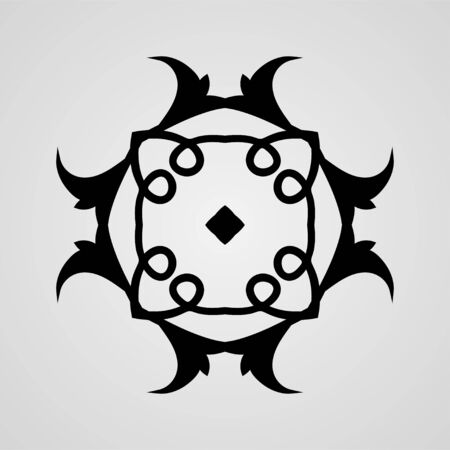 Vector ornamental abstract logo for backgrounds, logos, stickers, labels, tags and other design.のイラスト素材