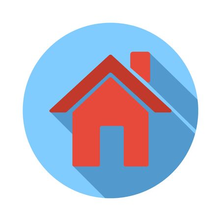 Website or app home or house flat iconのイラスト素材