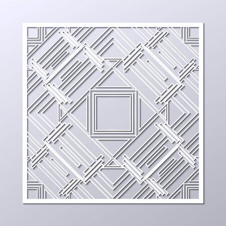 White art deco ornamental background. Template for design. Vector illustration eps10のイラスト素材
