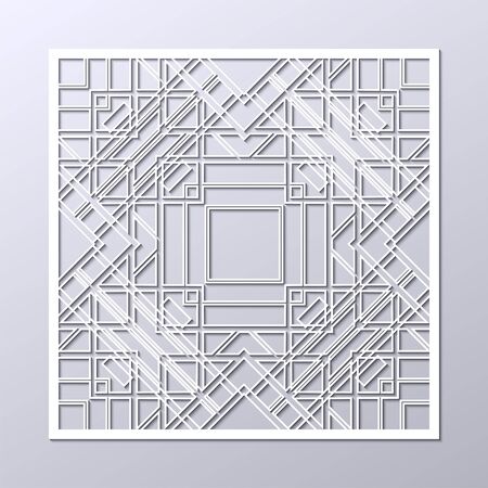 White art deco ornamental background. Template for design. Vector illustration eps10のイラスト素材