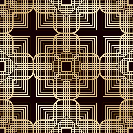 Art deco vintage seamless pattern. Template for design. Vector illustrationのイラスト素材