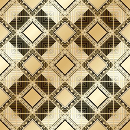 Golden ornamental seamless pattern. Template for design. Vector illustrationのイラスト素材