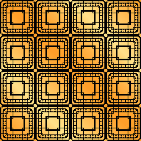 Abstract geometric golden seamless pattern illustrationのイラスト素材