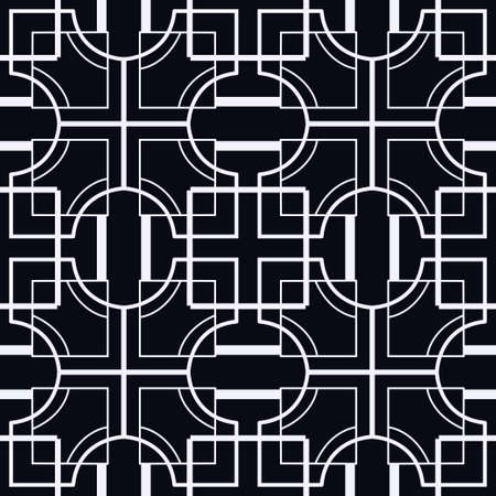 Vintage ornamental seamless pattern. Art deco ornament. Template for designのイラスト素材