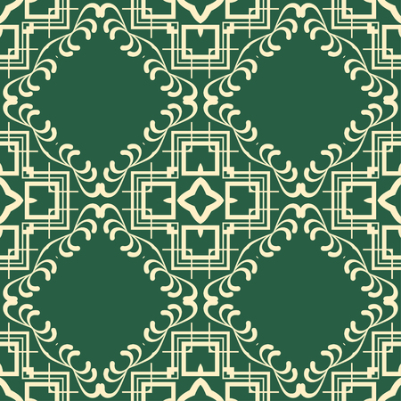 Vintage ornamental seamless pattern. Art deco ornament. Template for designのイラスト素材