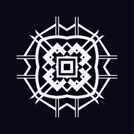 Vintage ornamental logo in art deco style. Template for design of logotypesのイラスト素材