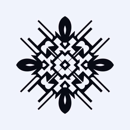 Vintage ornamental logo in art deco style. Template for design of logotypesのイラスト素材