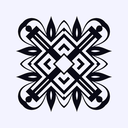 Vintage ornamental logo in art deco style. Template for design of logotypesのイラスト素材