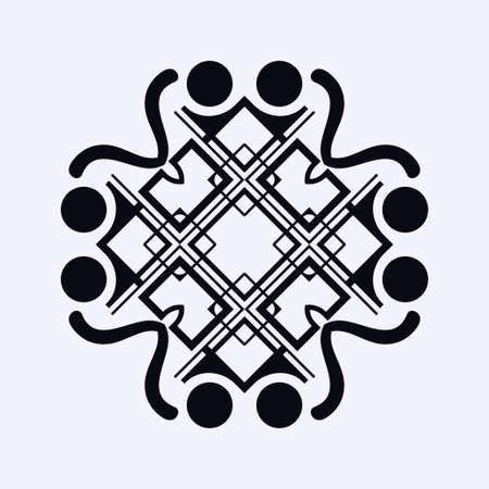 Vintage ornamental in art deco style.のイラスト素材