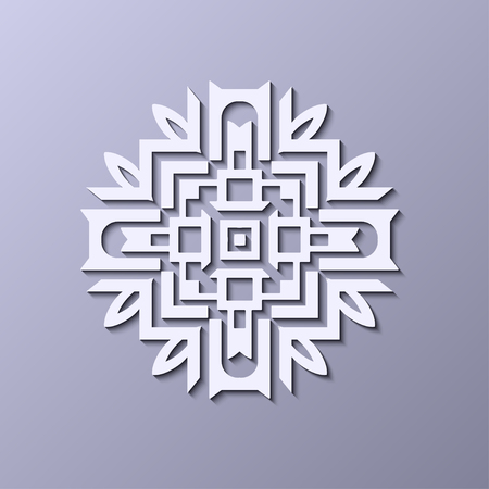 Vintage ornamental logo in art deco style. Template for design of logotypesのイラスト素材