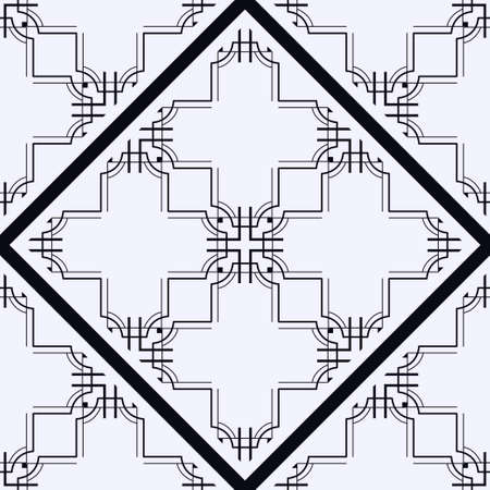 Vintage ornamental seamless pattern. Art decor ornament. Template for design,のイラスト素材