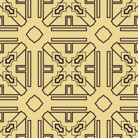 Abstract Art Deco Seamless Pattern Background. Geometric decorative texture.のイラスト素材