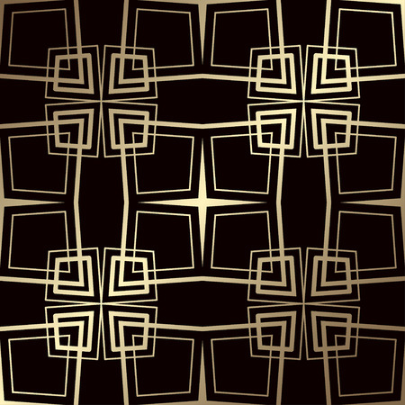 Art Deco seamless vintage wallpaper pattern. Geometric decorative backgroundのイラスト素材