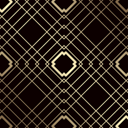 Art Deco seamless vintage wallpaper pattern. Geometric decorative backgroundのイラスト素材
